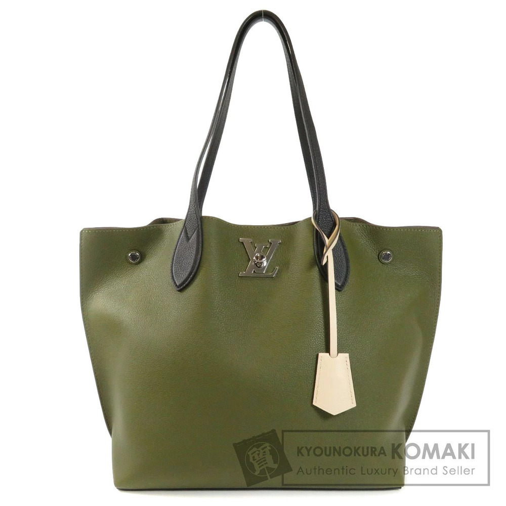 Louis Vuitton Lockme Go Tote Bag Leather Yellow